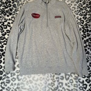 Gray Vineyard Vines Quarter Zip Pullover